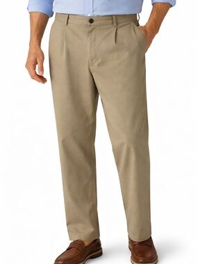 Haggar Men's Classic Khaki Pants 100% Cotton